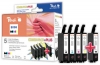 Peach Spar Pack Plus Tintenpatronen kompatibel zu  Epson T0556, T0551, C13T05564010, C13T05514010