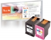 Peach Spar Pack Druckköpfe kompatibel zu  HP No. 650, CZ101AE, CZ102AE
