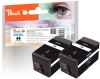 Peach Doppelpack Tintenpatrone schwarz kompatibel zu  HP No. 920XL bk*2, D8J47AE