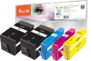 Peach Spar Pack Plus Tintenpatronen kompatibel zu  HP No. 934XL, No. 935XL, C2P23A*2, C2P24A, C2P25A, C2P26A