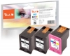 Peach Spar Pack Plus Druckköpfe kompatibel zu  HP No. 62, C2P04AE*2, C2P06AE