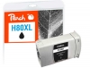 Peach Tintenpatrone schwarz kompatibel zu  HP 80 BK, C4871A