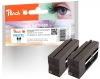 Peach Doppelpack Tintenpatronen schwarz kompatibel zu  HP No. 957XL bk*2, L0R40AE*2